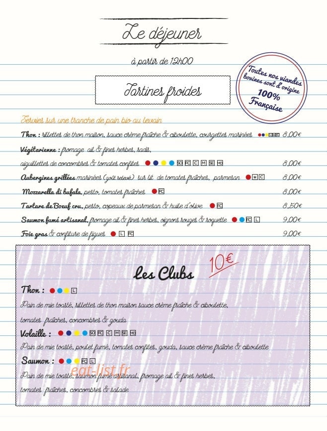 Ma première Cantine — carte page 14