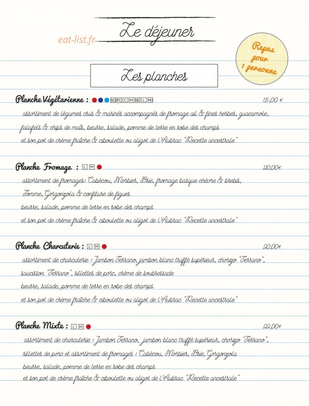 Ma première Cantine — carte page 10