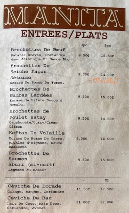 Manita — carte page 1
