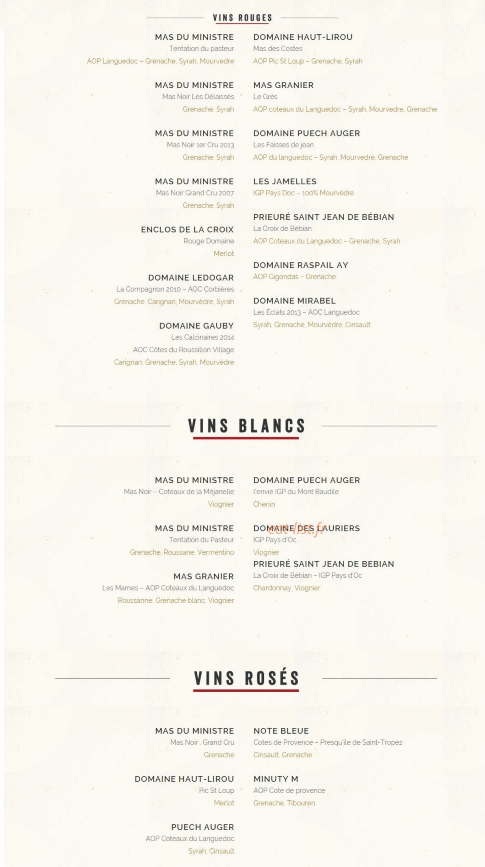 Moody Social Club — carte page 4