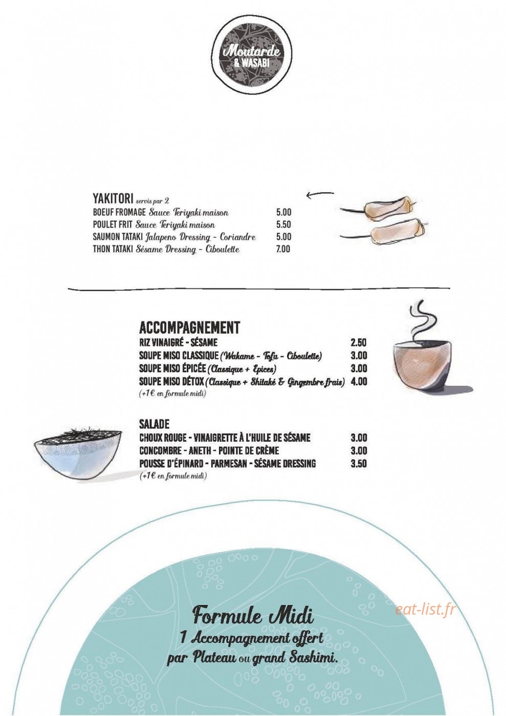 Moutarde & Wasabi — carte page 3