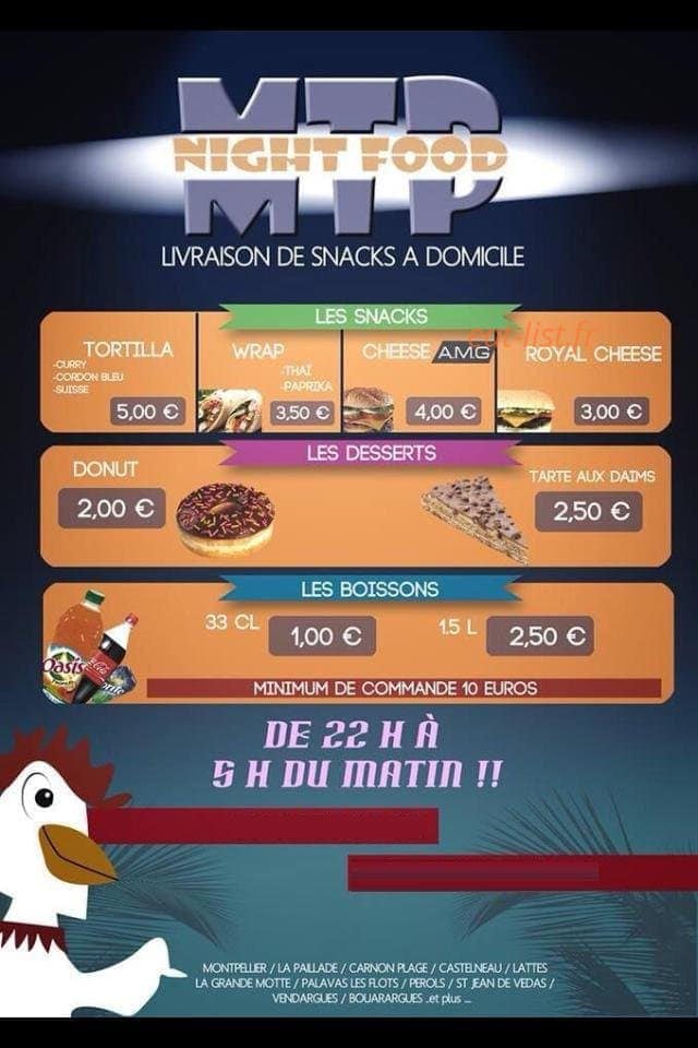 Mtp Night Food — carte page 1