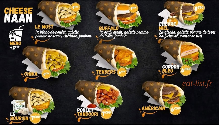 Must Naan — carte page 2