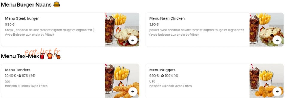 Naan Tikka — carte page 4