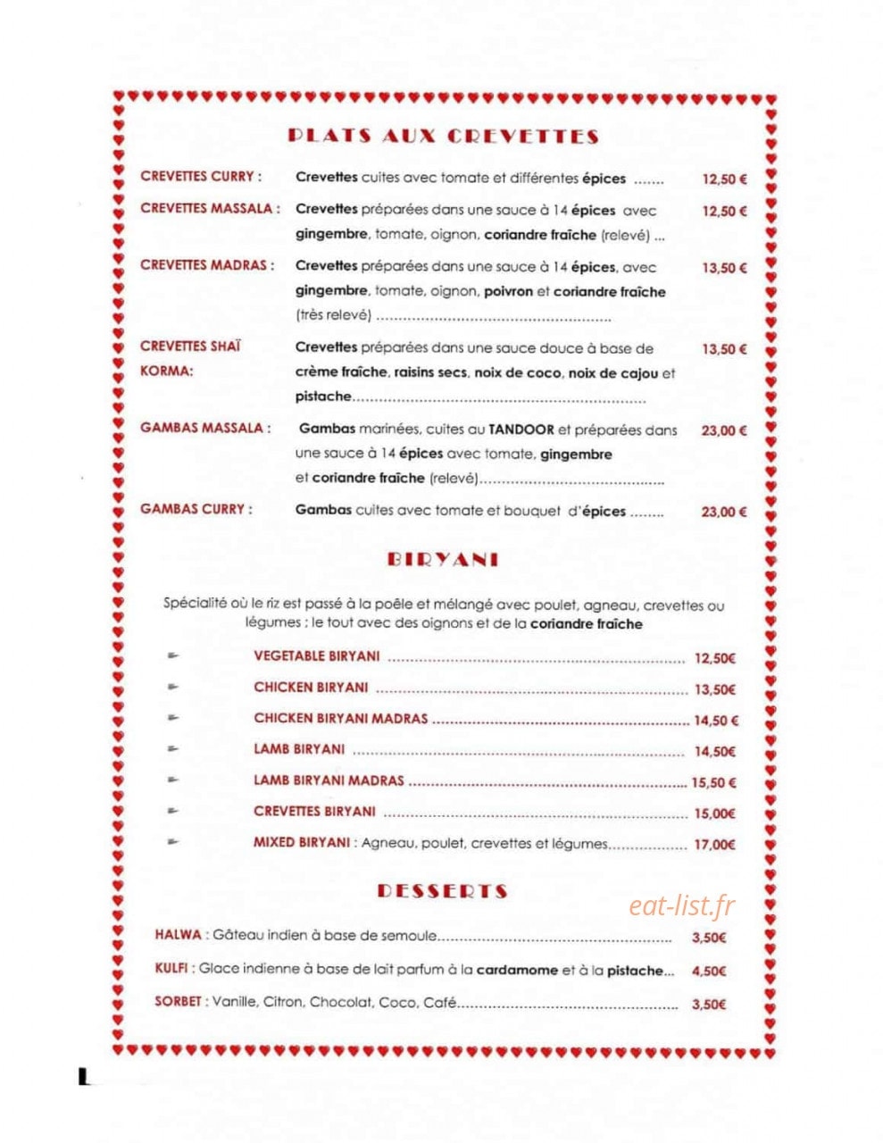 Namasté — carte page 3