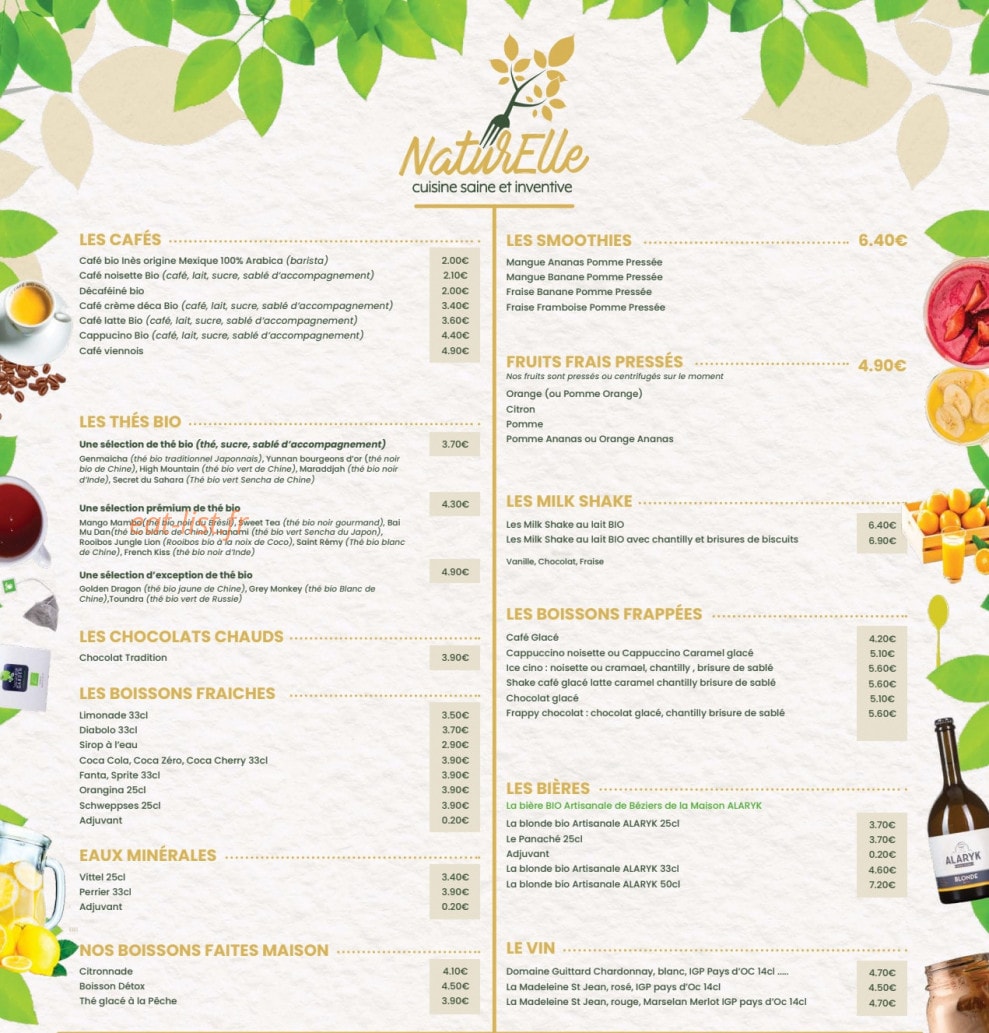 NaturElle — carte page 2