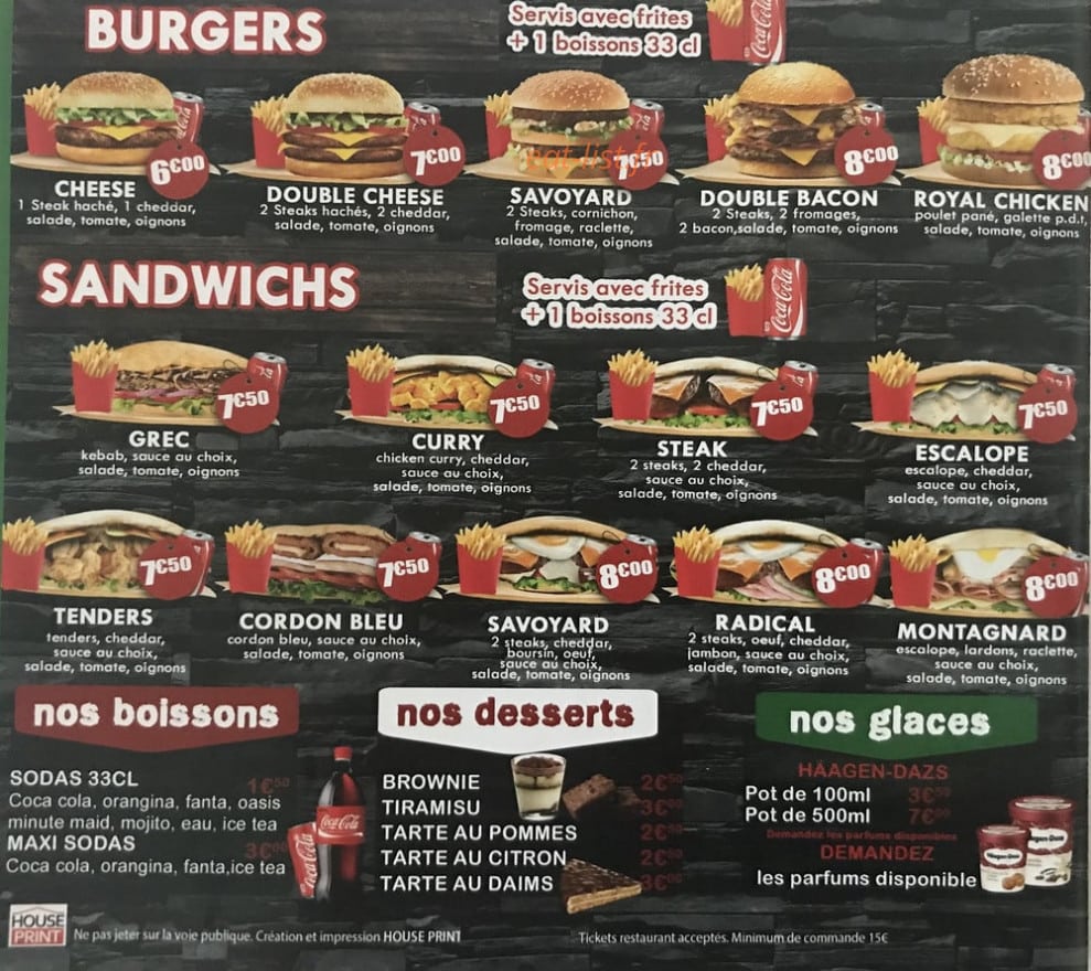 New Roch Pizza — carte page 3