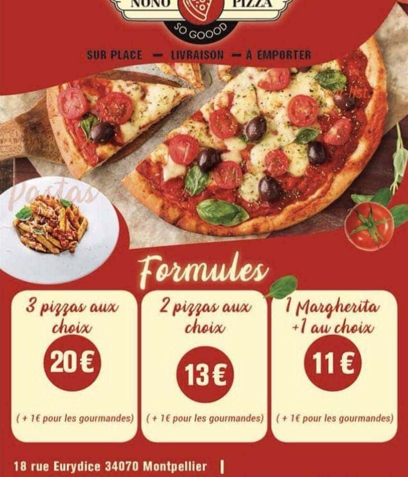 Nono Pizza — carte page 2