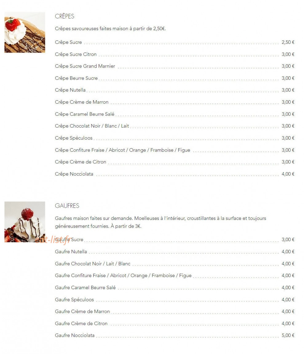 O Churros — carte page 2