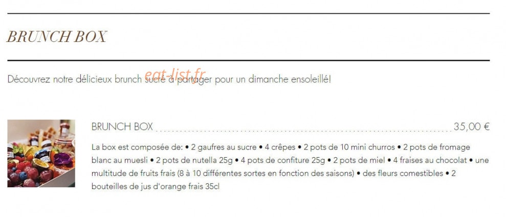 O Churros — carte page 3