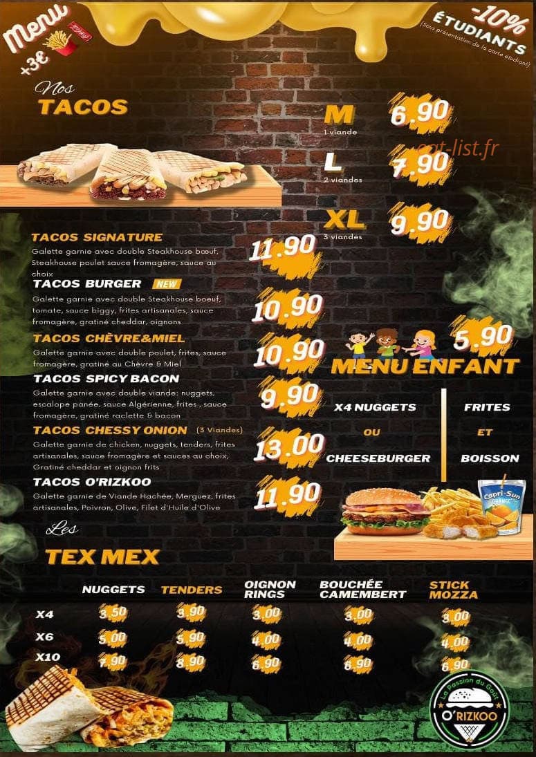 O'rizkoo — carte page 3