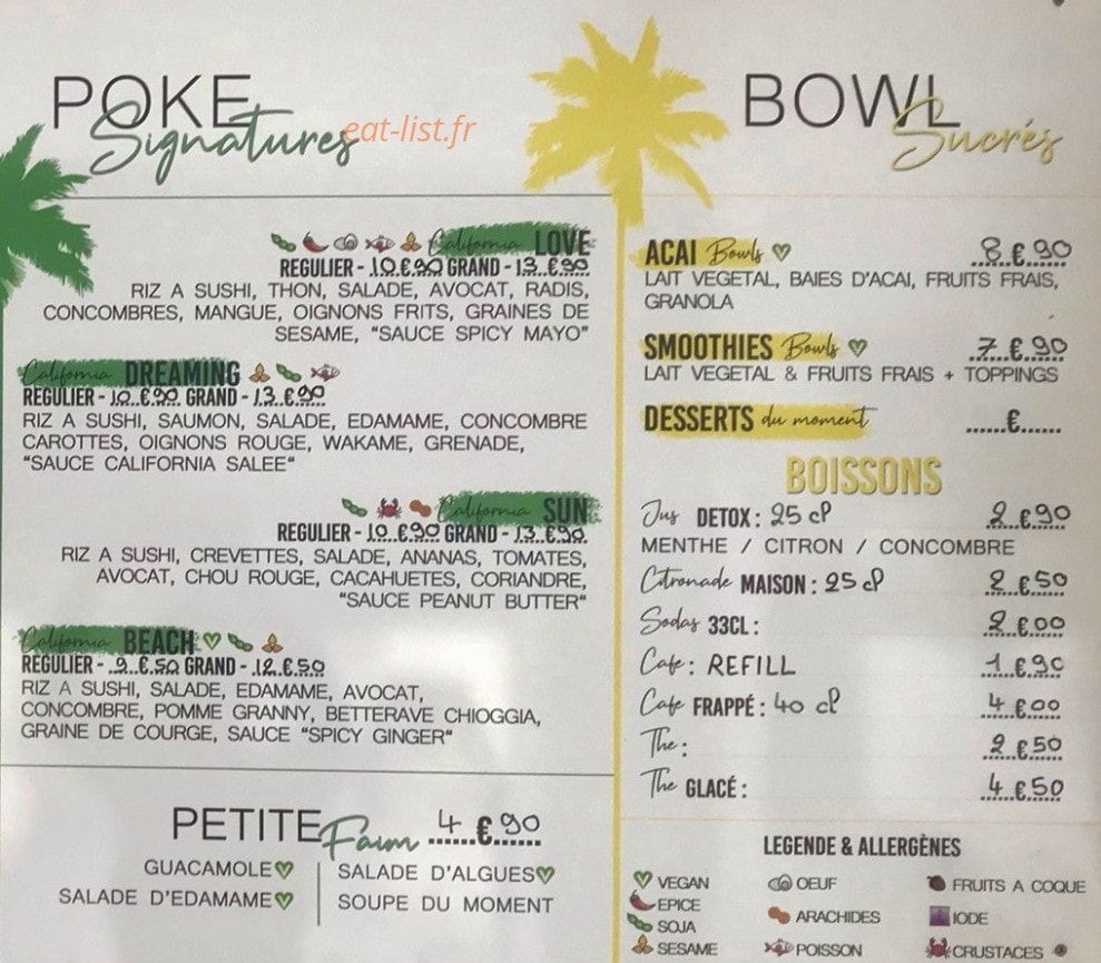 Oh my Bowl — carte page 2