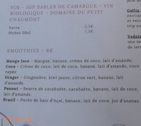 Ohana Café — carte page 2