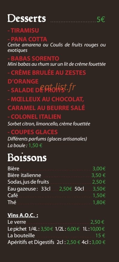 Pasta Cucina — carte page 7
