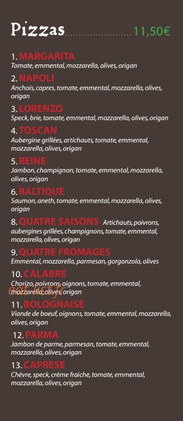 Pasta Cucina — carte page 2