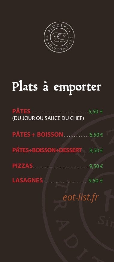 Pasta Cucina — carte page 8