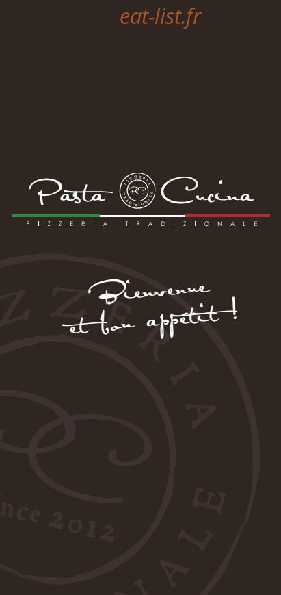 Pasta Cucina — carte page 1