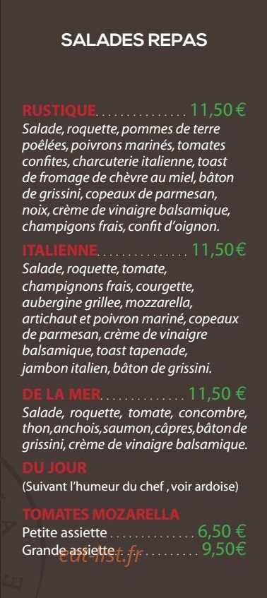 Pasta Cucina — carte page 5