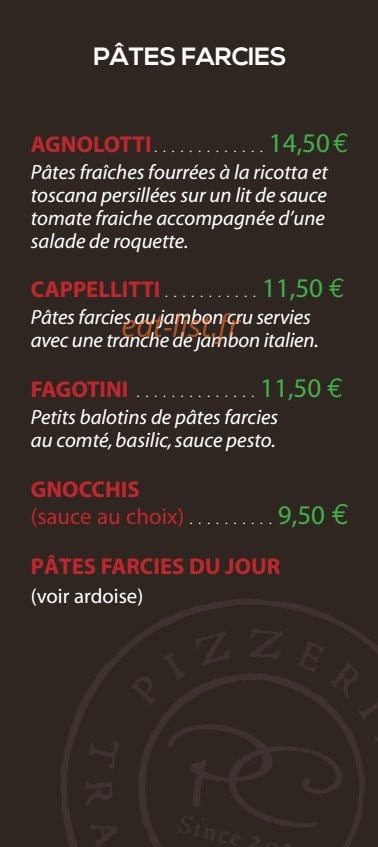 Pasta Cucina — carte page 4