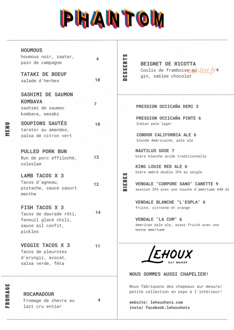 Phantom — carte page 1