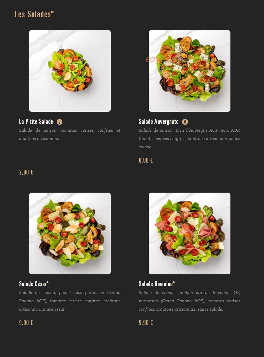 Pizza Cosy — carte page 3
