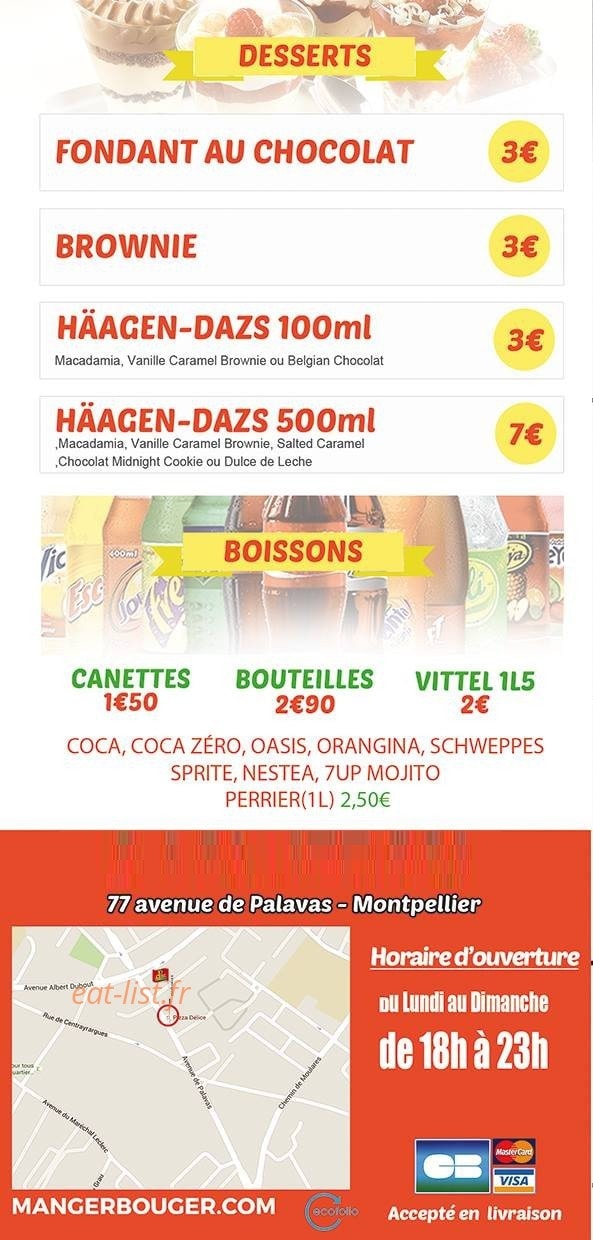 Pizza Délice — carte page 5