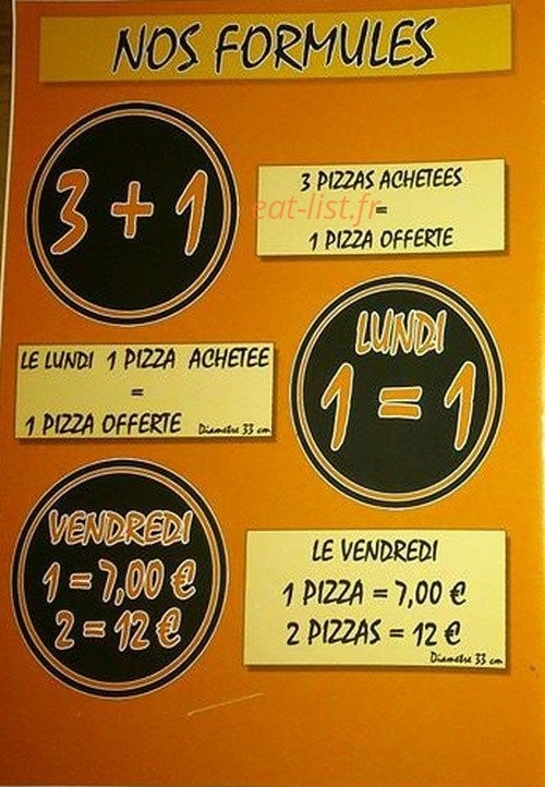 Pizza du jour — carte page 4