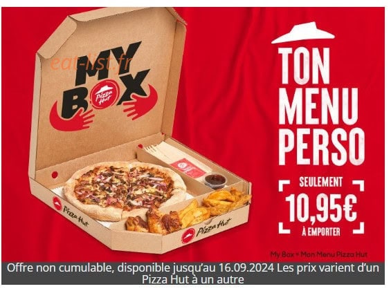 Pizza Hut — carte page 2