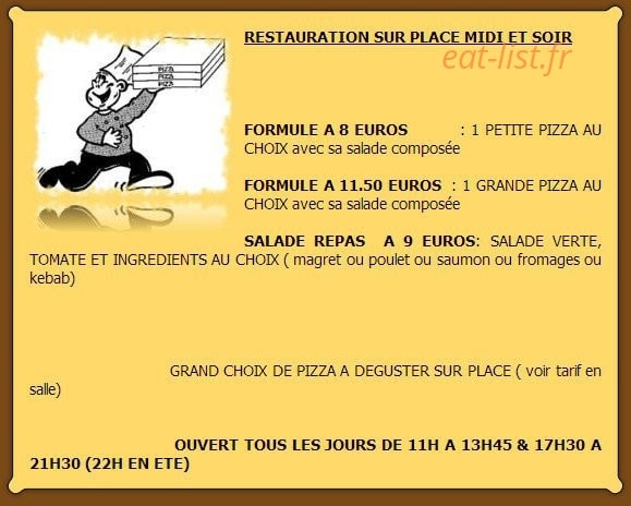 Pizza pierrot et fils — carte page 5