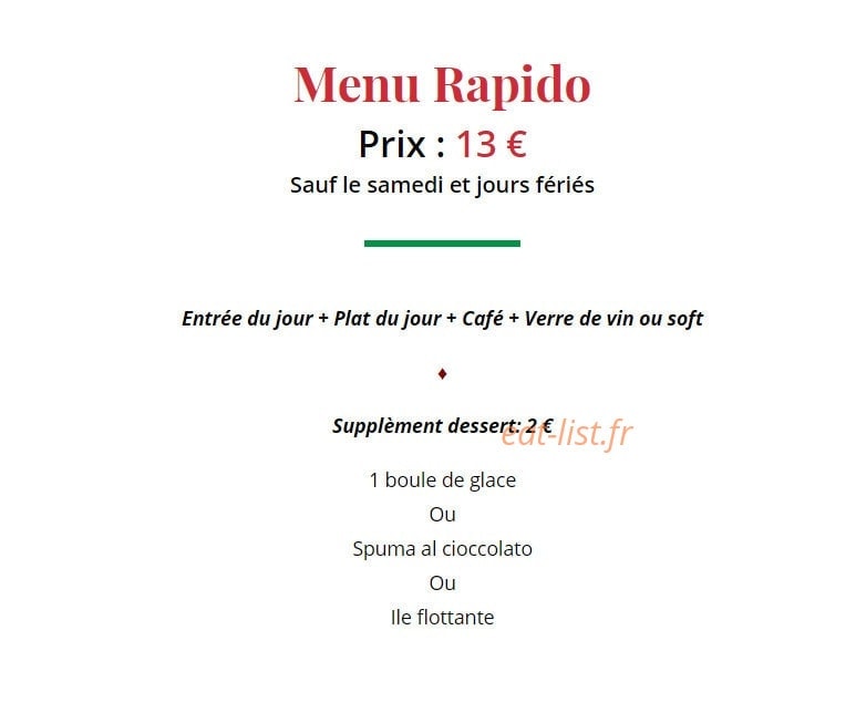 Pizzeria Sicilia — carte page 9
