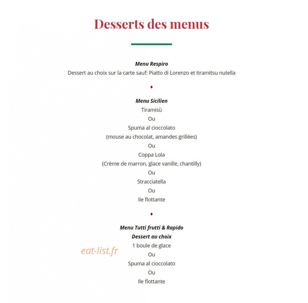 Pizzeria Sicilia — carte page 13