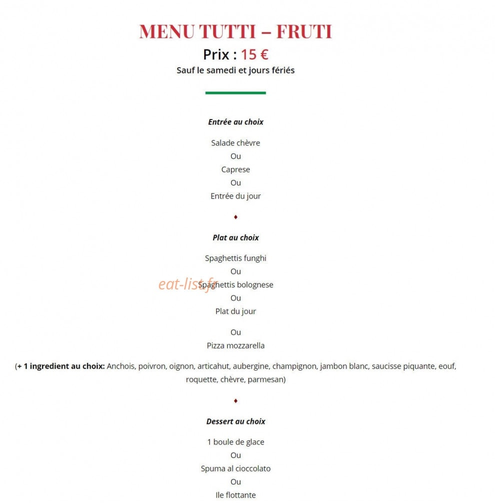 Pizzeria Sicilia — carte page 10