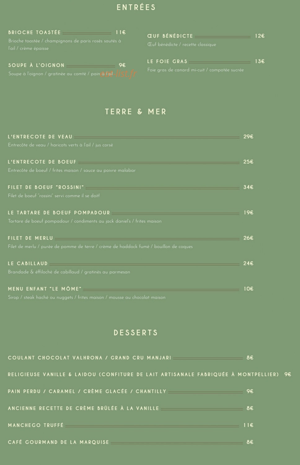 Pompadour — carte page 1