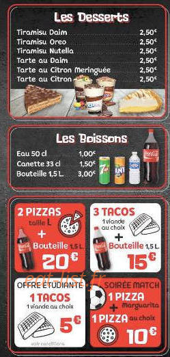 Pop Pizza — carte page 5