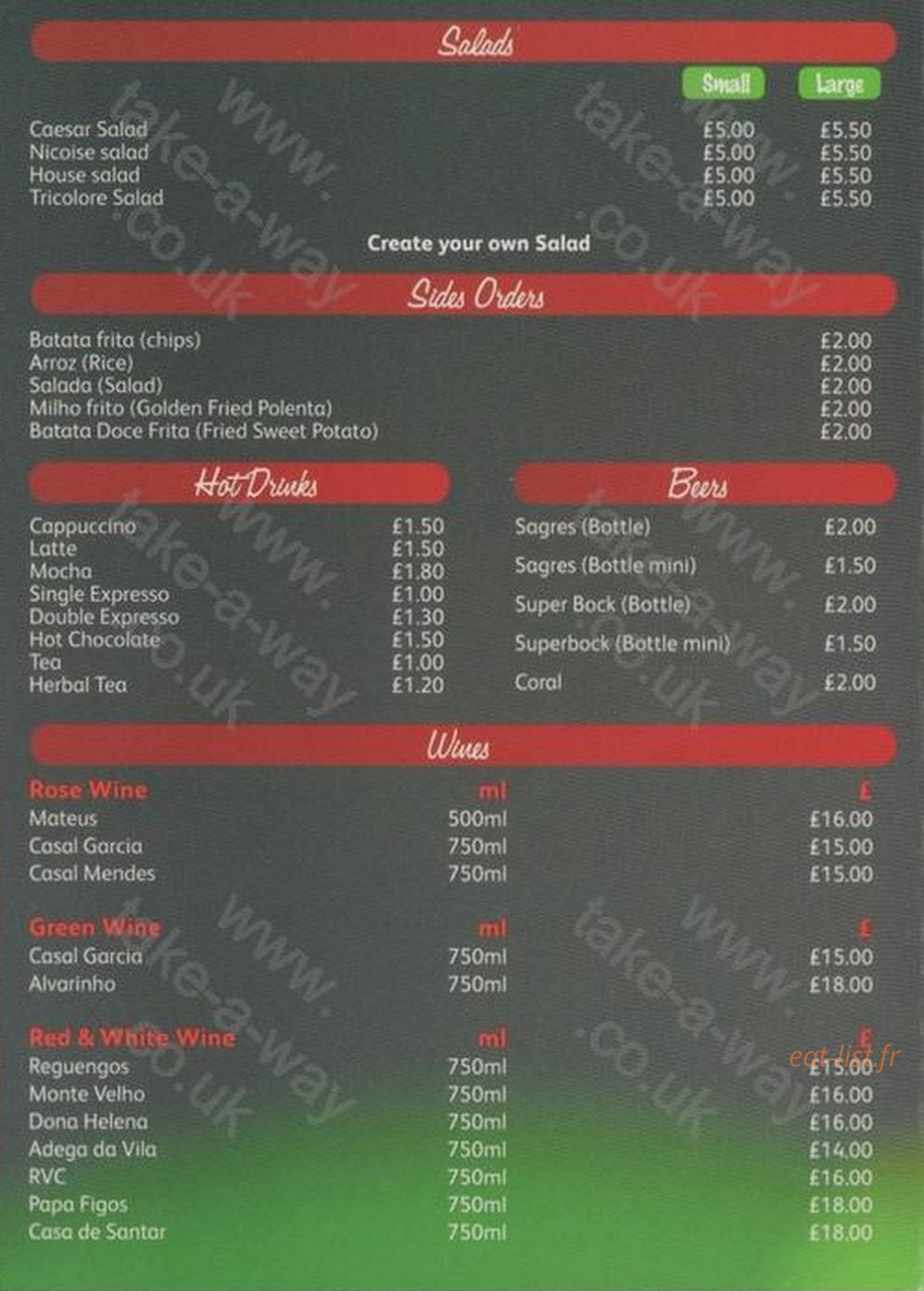 Portugues grill house — carte page 4