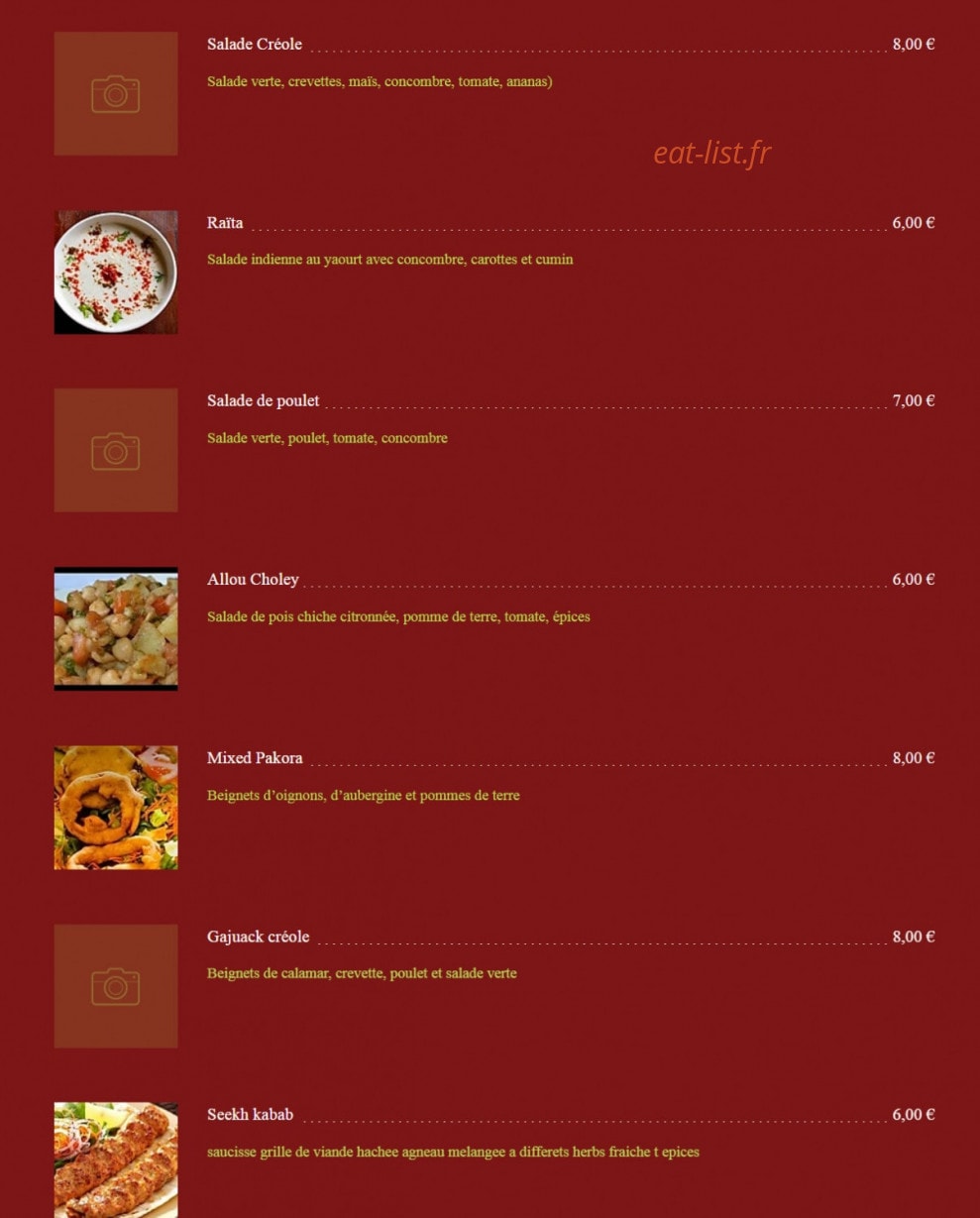 Puja — carte page 12