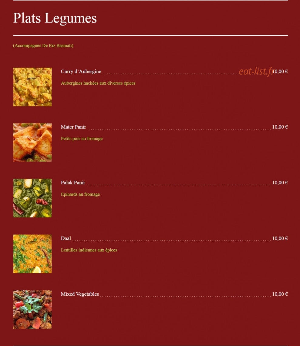 Puja — carte page 5