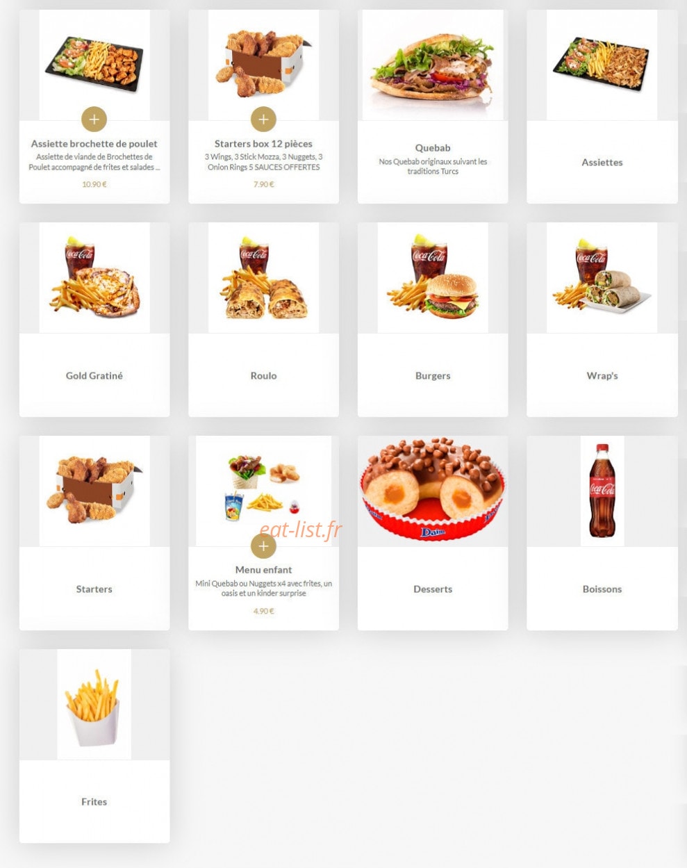 Quebab Kebab — carte page 2