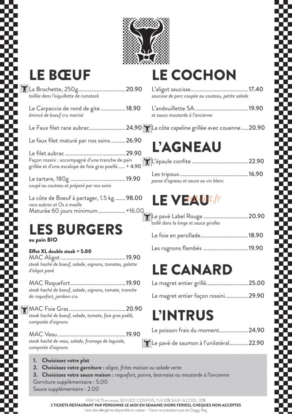 Restaurant l'Aveyronnais — carte page 3