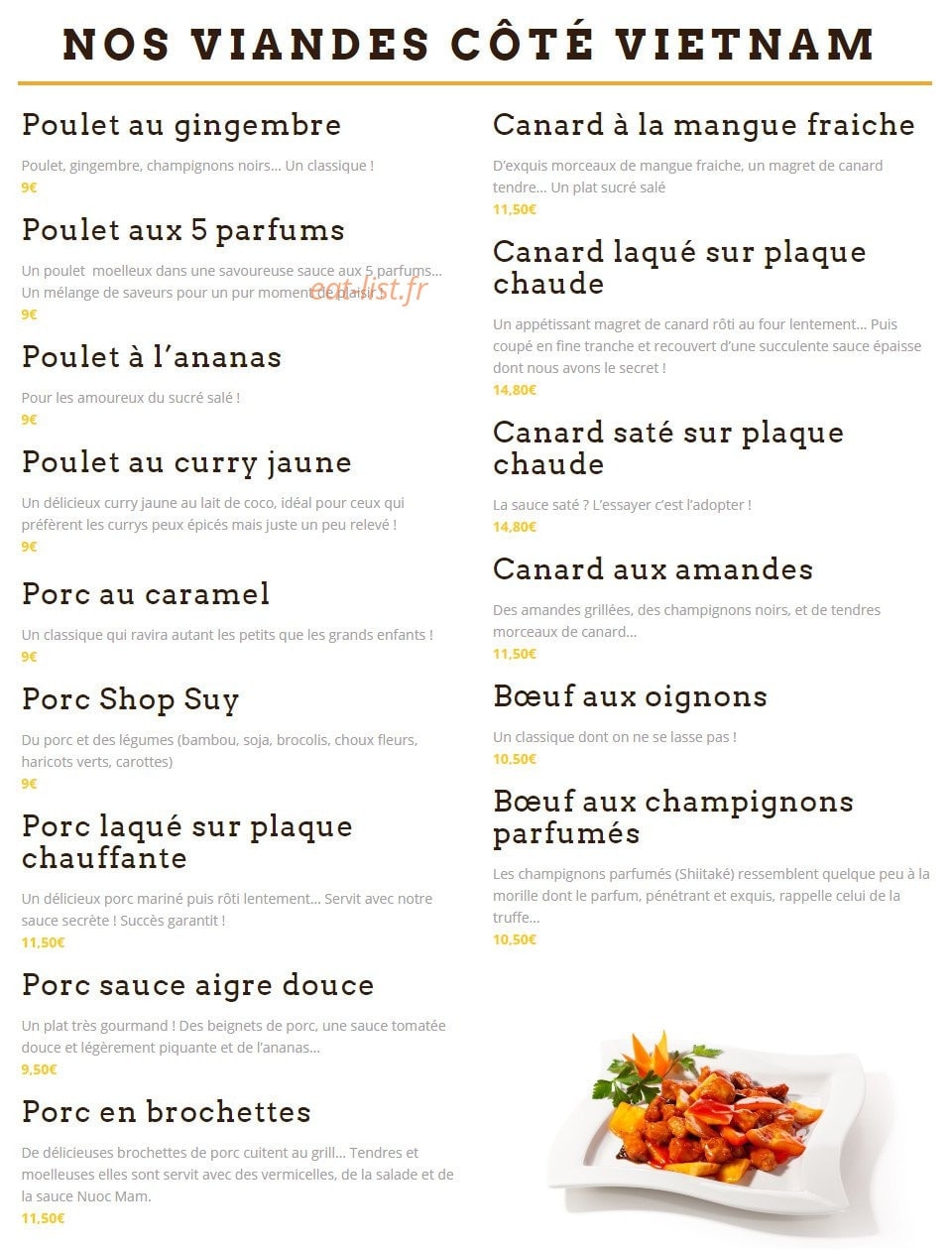 Restaurant Le Bol d'Or — carte page 3