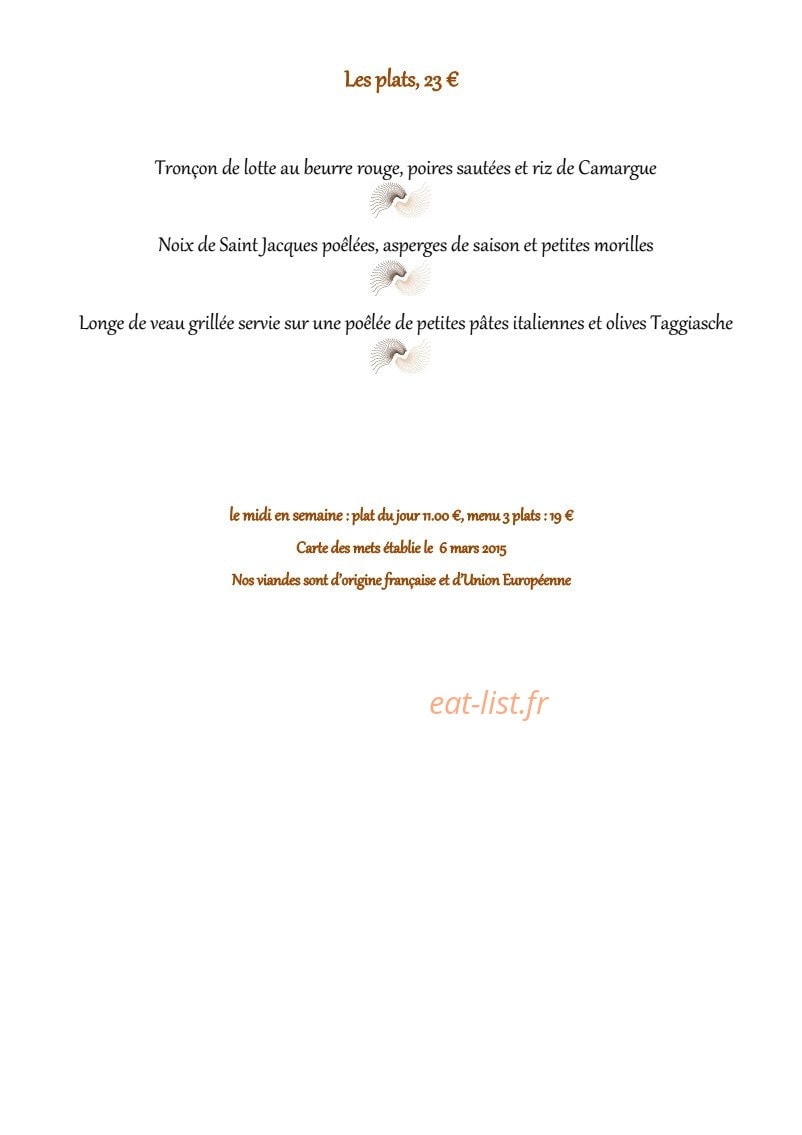 Restaurant le Grillardin — carte page 3