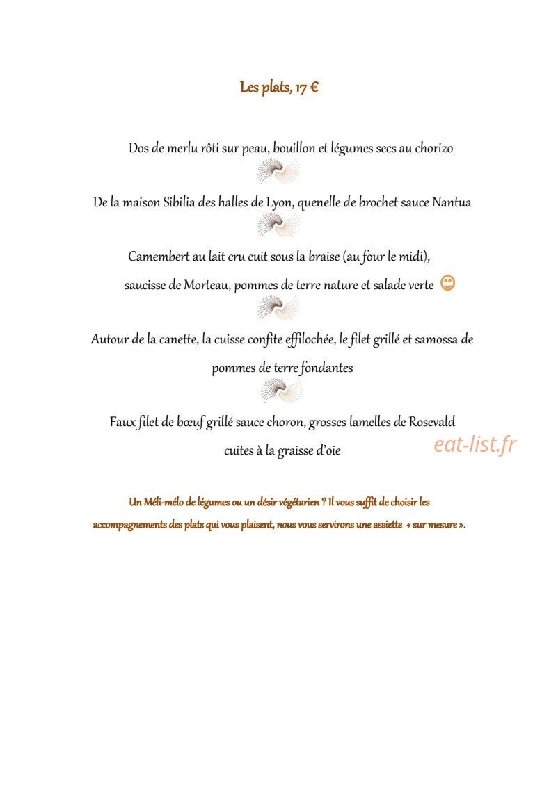 Restaurant le Grillardin — carte page 2