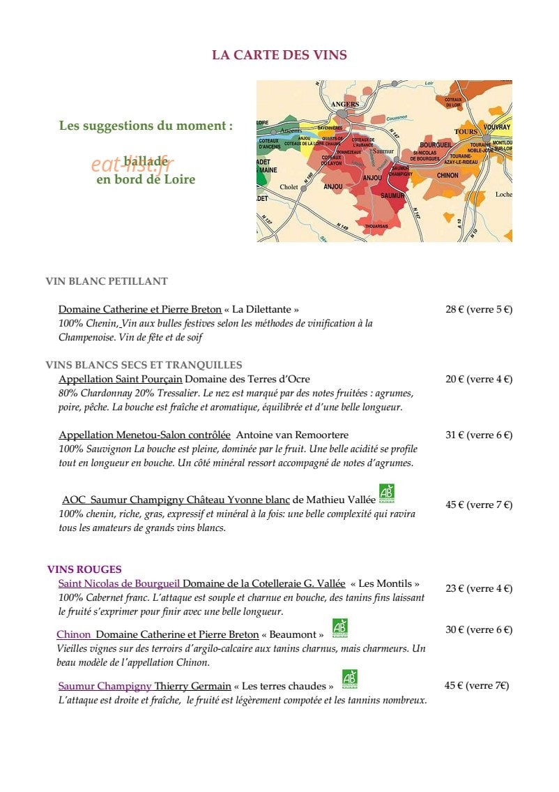 Restaurant le Grillardin — carte page 7