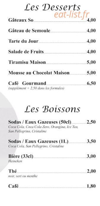 Resto So — carte page 4