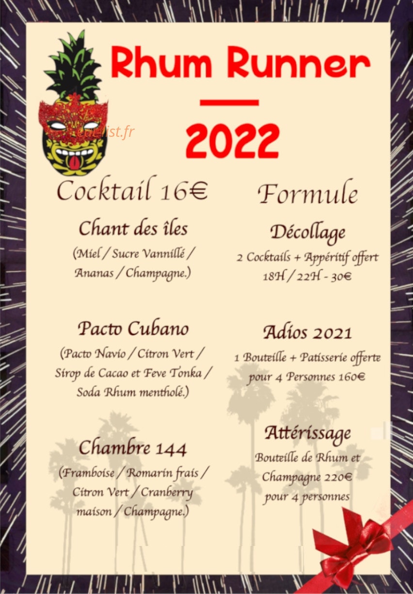 Rhum Runner — carte page 1