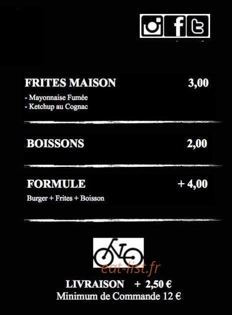 Sam's Burgers — carte page 2