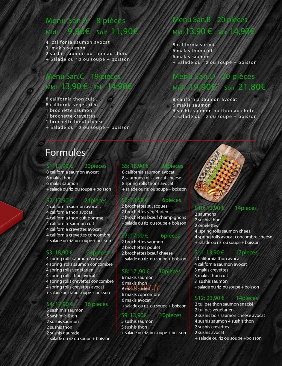 San Sushi — carte page 5