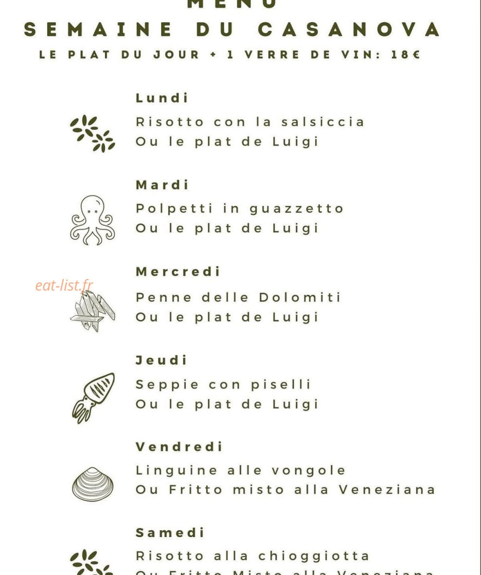 Secco Enoteca Veneta — carte page 1