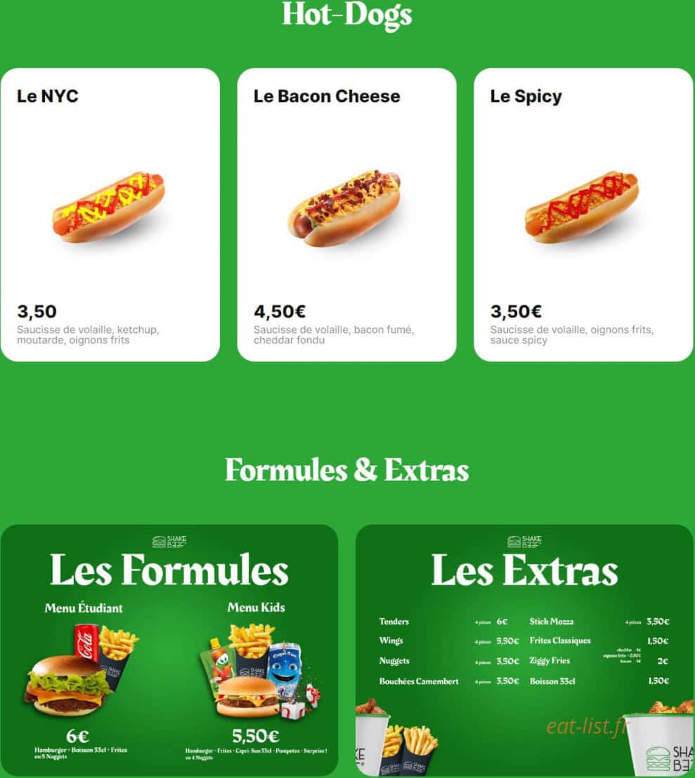 Shake Beef — carte page 3