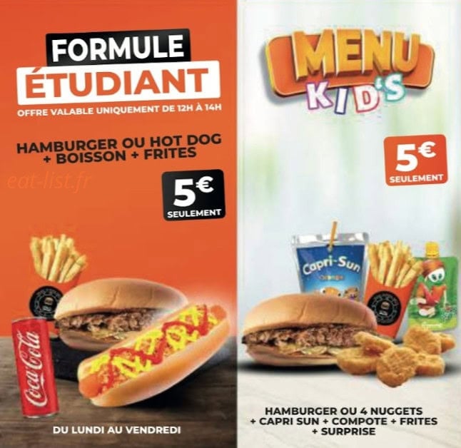 Shake Burger Break — carte page 2